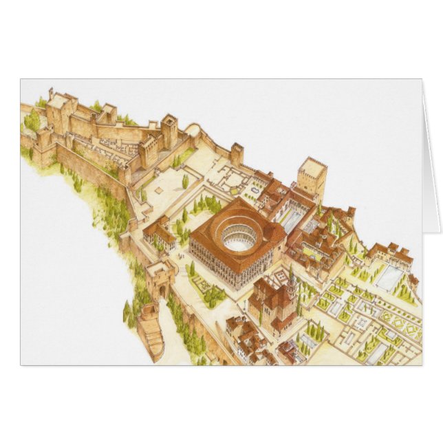 Alhambra Granada España. Castillo y palacios (Anverso (Horizontal))