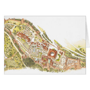 Alhambra Granada España. Visión aérea