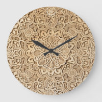Alhambra patrón reloj de pared