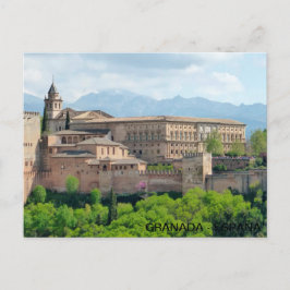 Alhambra postal de Granada, en España