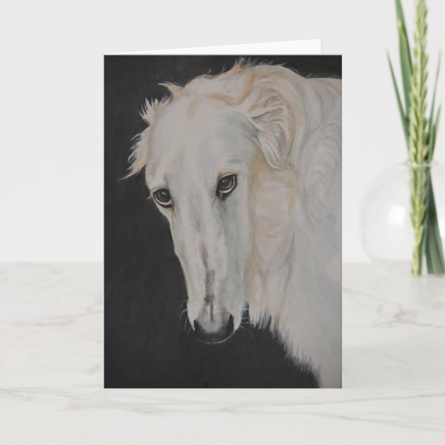 Alia, la tarjeta de saludo de arte de los perros B (Anverso)