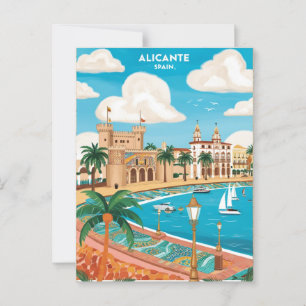 Alicante España Viaja con arte postal