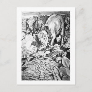 Alice B. Woodward: Postal de arte de Dinotherium