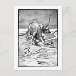 Alice B. Woodward: Postal de arte Diplodocus
