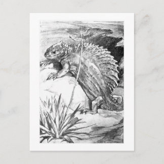 Alice B. Woodward: Postal de arte Edaphosaurus