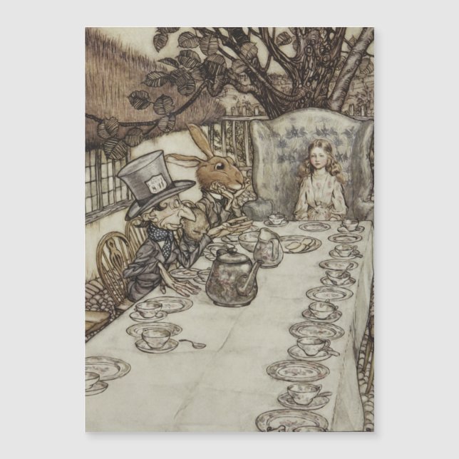 Alice Birthday Uncumpleaños Rabbit Hatter Fiesta (Anverso)