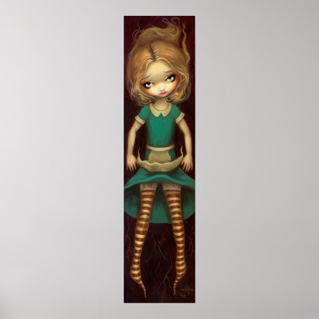 Alice Descending alice en la imprenta de arte de m (Frente)