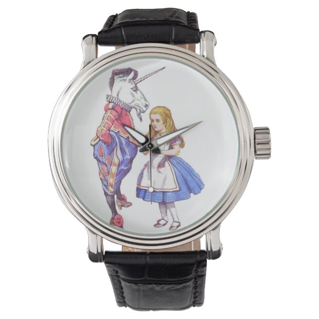 alice en el reloj de pulsera de wonderland (Anverso)