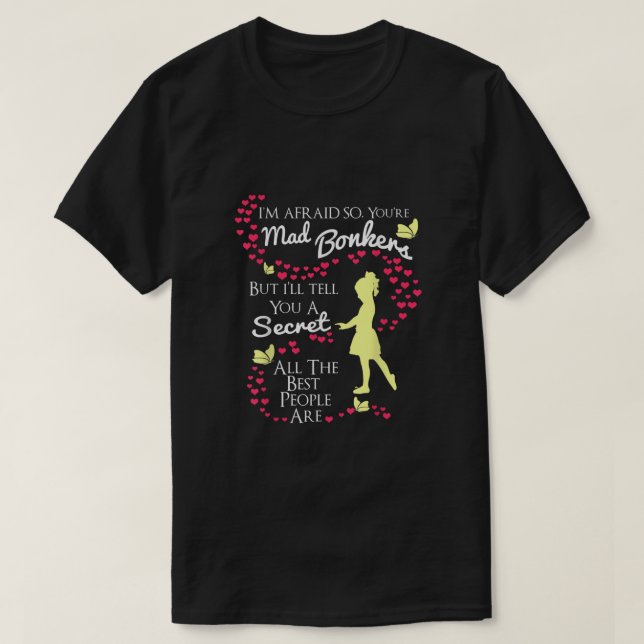 ALICE EN LA CAMISETA DE LA CAMISETA DE WONDERLAND (Diseño del anverso)
