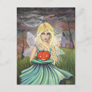 Alice en postal de Halloween por Molly Harrison