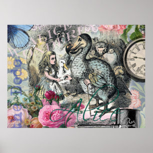 Alice en Wonderland Dodo Obra de Arte Clásica