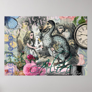 Alice en Wonderland Dodo Obra de Arte Clásica