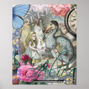 Alice en Wonderland Dodo Obra de Arte Clásica