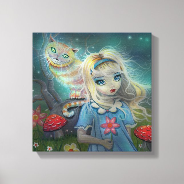 Alice en Wonderland Lienzo Impreso (Anverso)