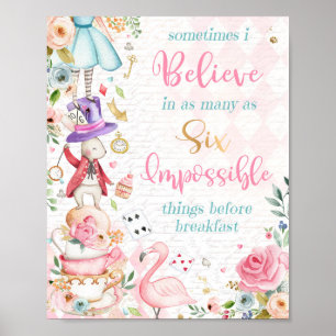 Alice In Wonderland Birthday Party Decoración Rótu