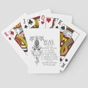 Alice In Wonderland Jabberwocky Poem Jugando Carta