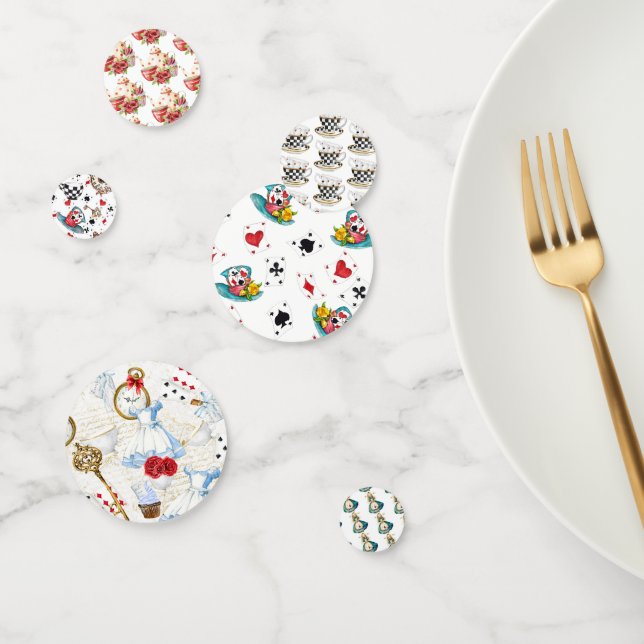 Alice in Wonderland Table Confetti (Grupo)