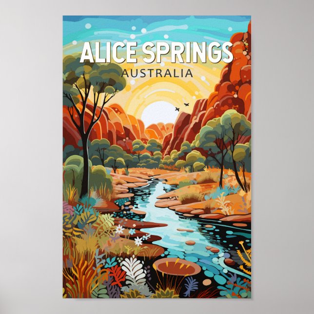 Alice Springs Australia Viajes de arte (Frente)