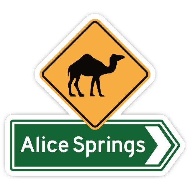 Alice Springs, Pegatina del Territorio del Norte (Alice Springs Northern Territory Sticker)