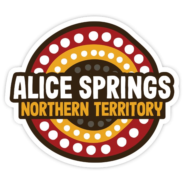 Alice Springs Territorio Norte Australia Pegatina (Alice Springs Northern Territory Sticker)