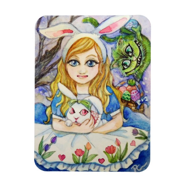 Alice y el imán de los conejitos de Pascua (Vertical)