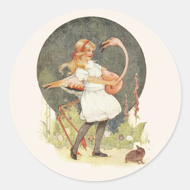 Alice y el Pegatina Flamingo (Anverso)