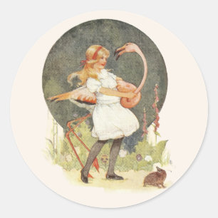 Alice y el Pegatina Flamingo