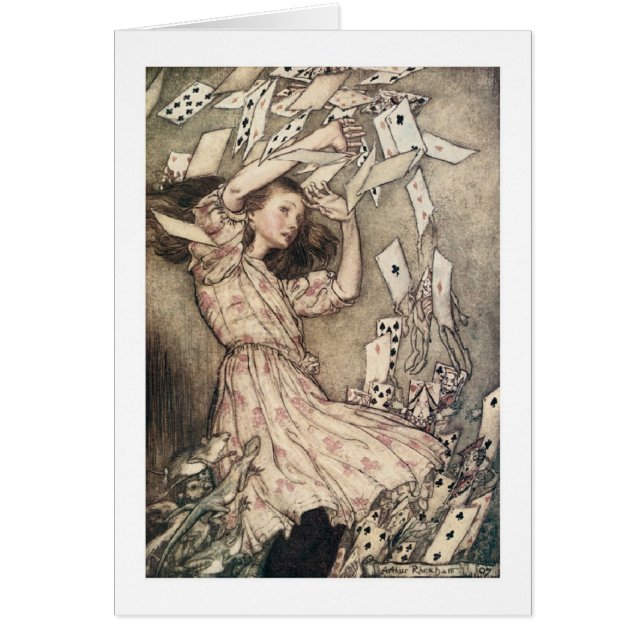 Alice y las tarjetas (interior en blanco) (Frente)