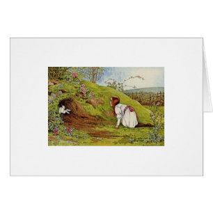 Alicia abajo de la madriguera de conejo