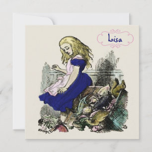 Alicia curiosa ~ Invitaciones Maravilla