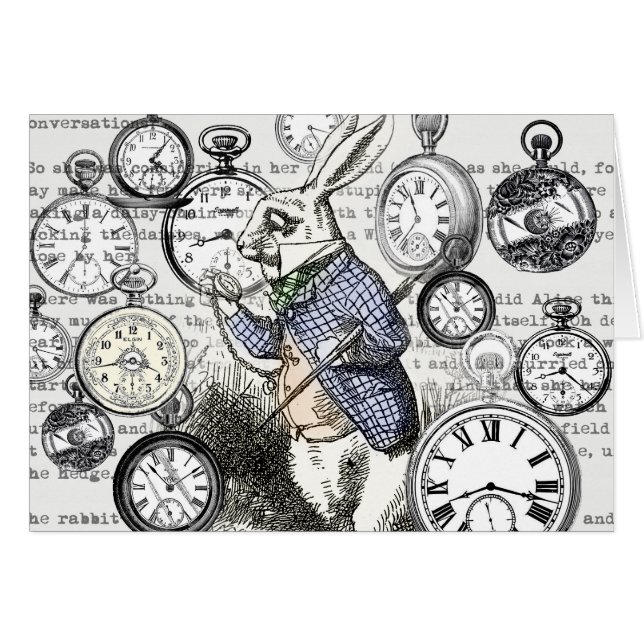 Alicia de Conejo Blanco en Relojes de Maravilla (Anverso (Horizontal))