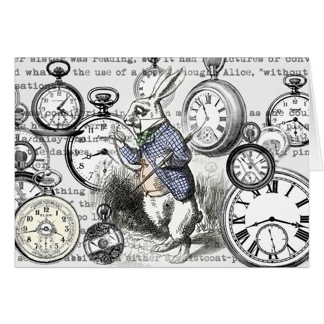 Alicia de Conejo Blanco en Relojes de Maravilla (Anverso (Horizontal))