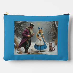 Alicia de invierno gran bolsa azul