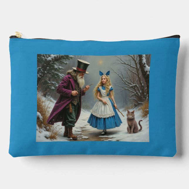 Alicia de invierno gran bolsa azul (Anverso)