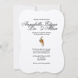 Alicia elegante en la invitación a la tierra de la