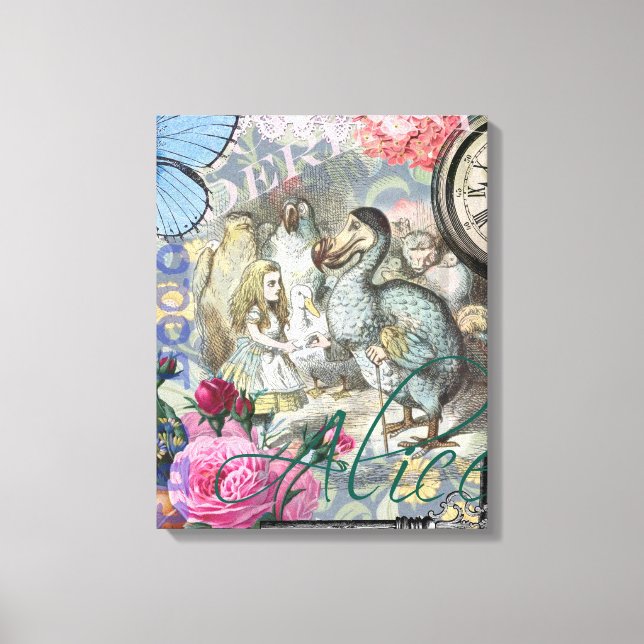 Alicia en arte clásico de Dodo en el país de las m (Anverso)