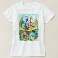 Alicia en camiseta de las señoras de Caterpillar