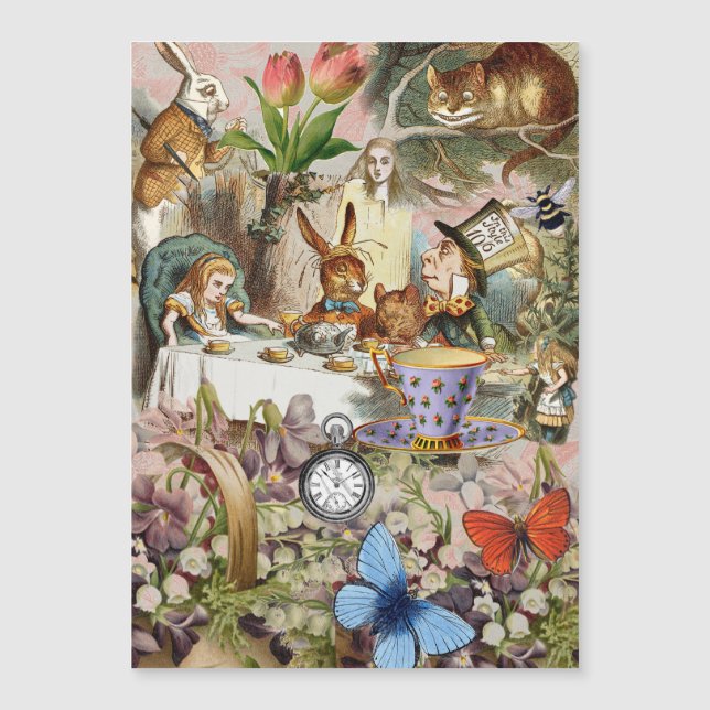 Alicia en el arte Fiesta del té de las maravillas (Anverso)