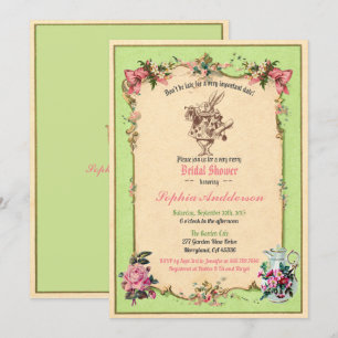 Alicia en el País de las Maravillas invitación a l