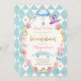 Alicia En El País De Las Maravillas Invitación Al 