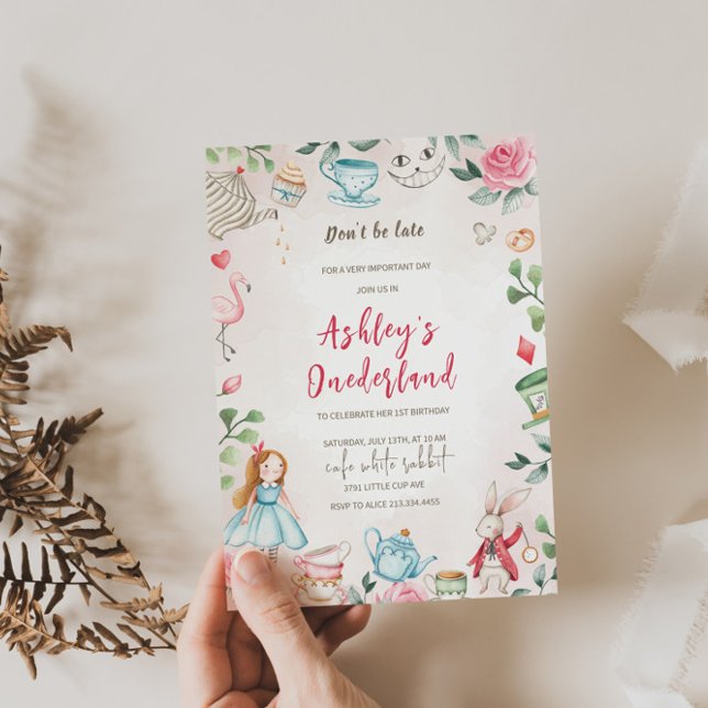 Alicia en el país de las maravillas Invitación al  (Subido por el creador)