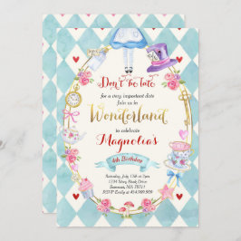 Alicia En El País De Las Maravillas Invitación Al 