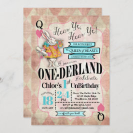 Alicia en el País de las Maravillas invitaciones d