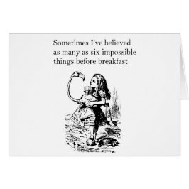 Alicia en el país de las maravillas, tarjeta "Seis