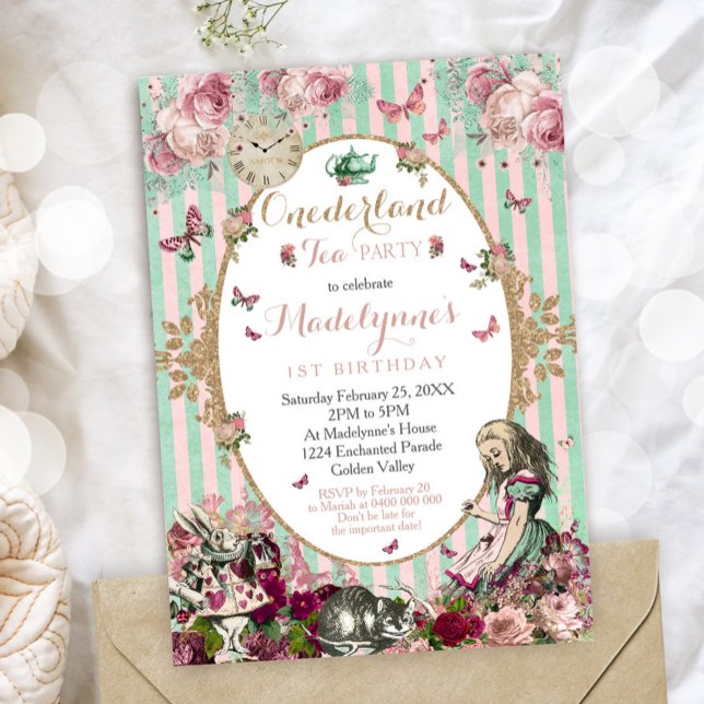 Alicia en el país de Onederland Primera Invitación (Subido por el creador)