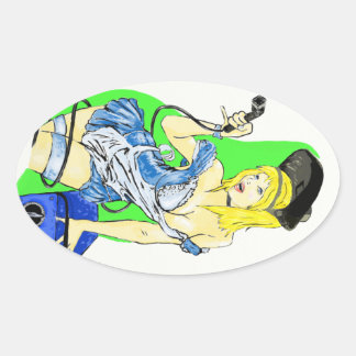 Alicia en el pegatina de soldadura de maravilla