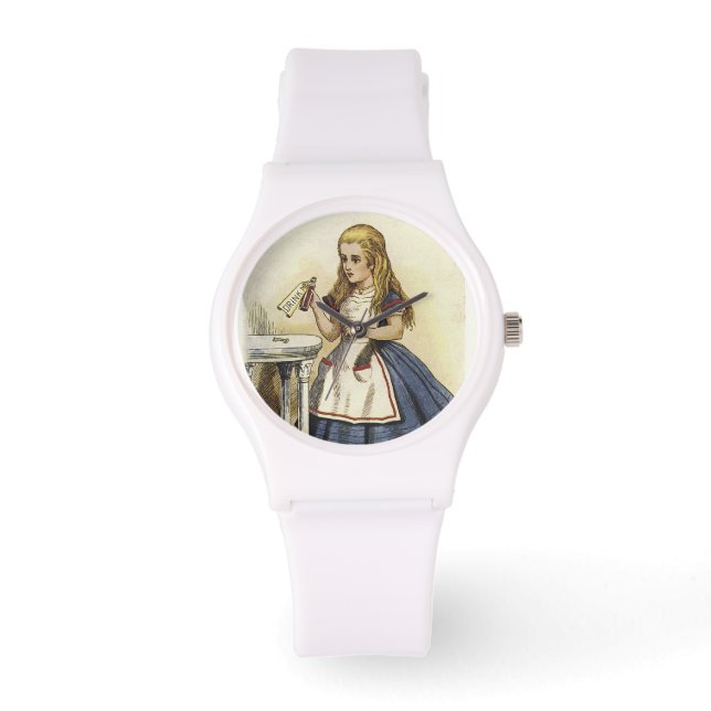 Alicia en el reloj de la tierra de las maravillas (Anverso)