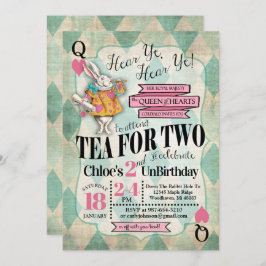 Alicia en invitaciones de cumpleaños en el país de