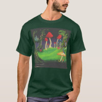 Alicia en la camiseta cabida de los hombres del