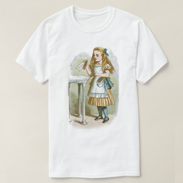 Alicia en la camiseta de Wonderland (Diseño del anverso)